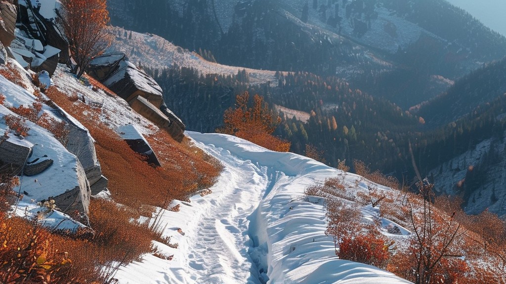 秋季山地出游遇到降雪怎么办?保暖、防滑与路线调整要点