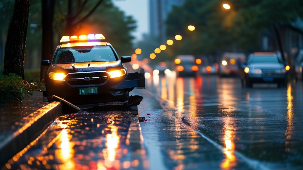 车撞上路边树木后如何处理？现场取证和责任认定要注意什么？