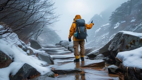 徒步遇到雨雪和降温怎么办？路线、衣物和返程如何调整？