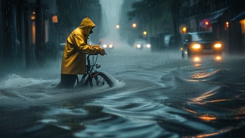 暴雨大风天涉水骑行有哪些危险？电动车与三轮车防侧翻防溺水安全常识是什么？