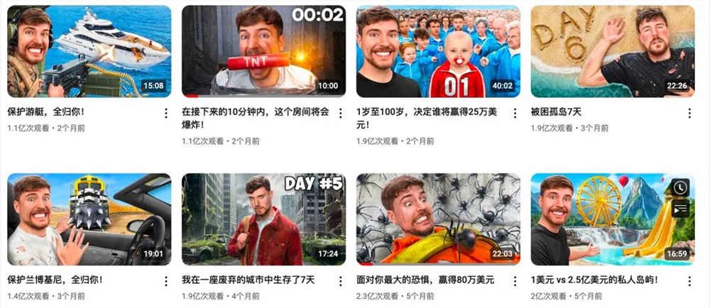 解密3亿粉丝博主MrBeast：挑战之王如何统治YouTube？