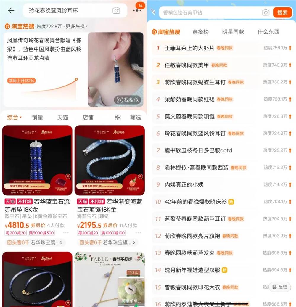 春晚带火一大波同款，有爆品全网热卖上千万元